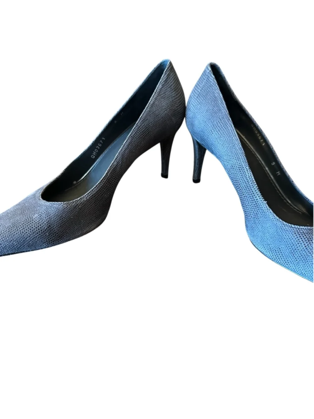 Stuart Weitzman Gray Textured Pointed Toe Pumps Size 9